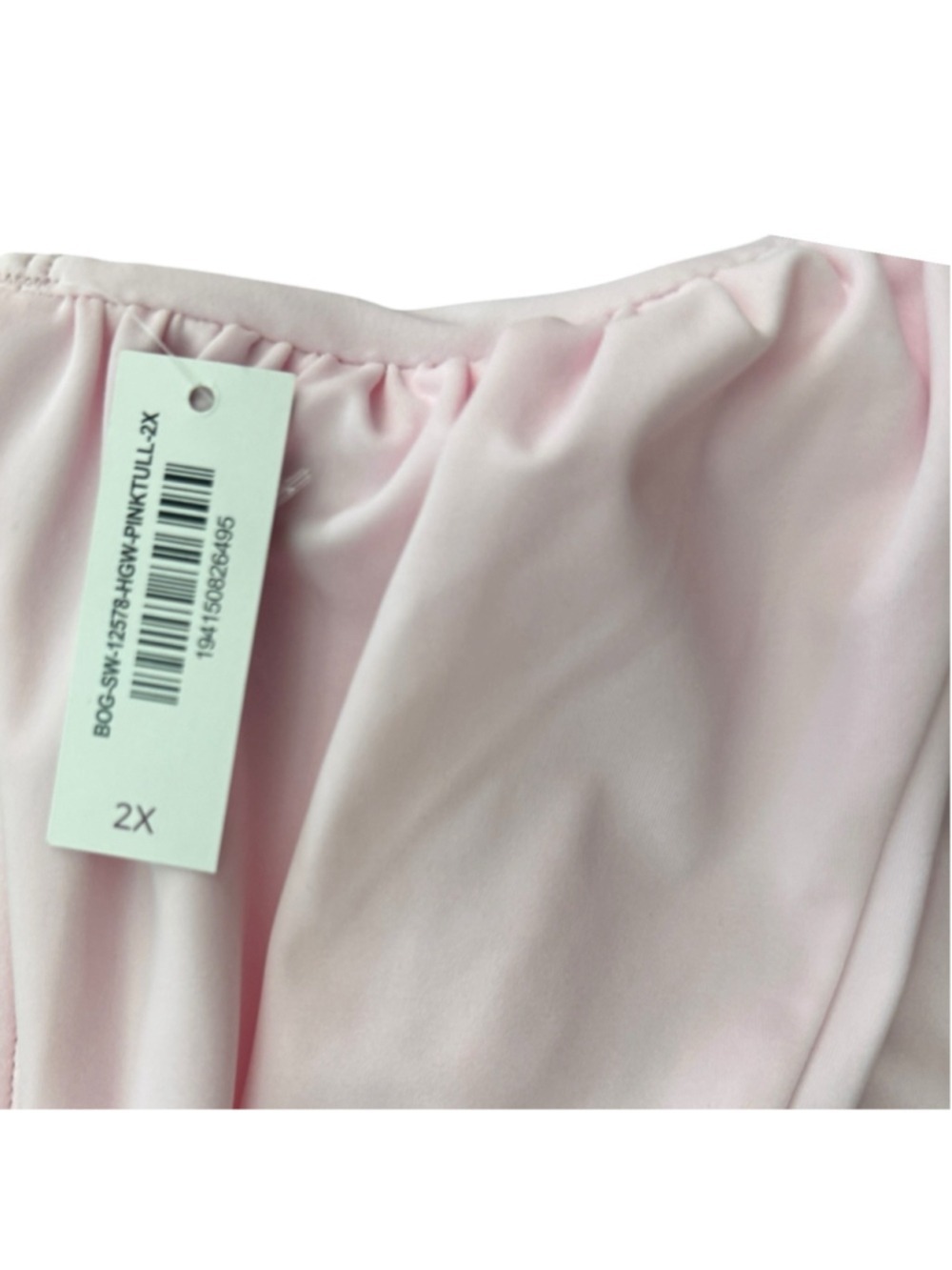 Adore Me Pink Puff Sleeve Bikini Set Plus Size 2X - Picture 5 of 7